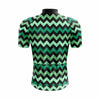 Montella Cycling Men's Green Zig Zag Cycling Jersey