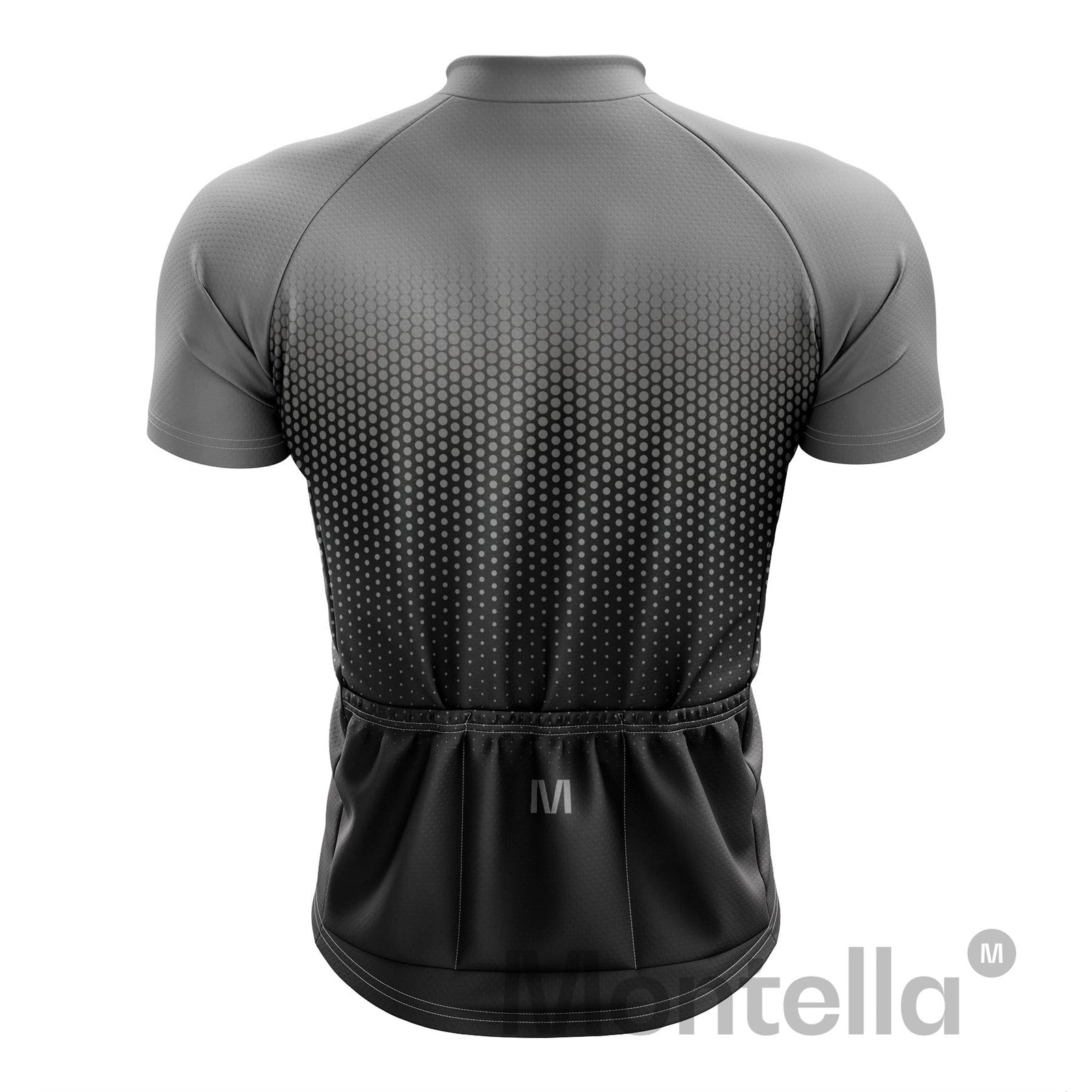 Montella Cycling Men's Grey Gradient Cycling Jersey