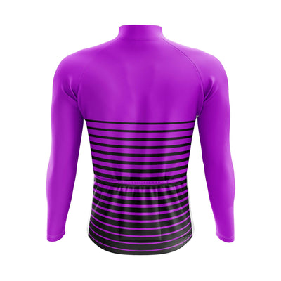 Montella Cycling Men's Purple Long Sleeve Cycling Jersey