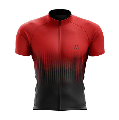 Montella Cycling Men's Red Gradient Cycling Jersey