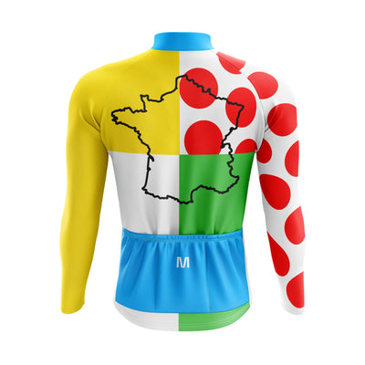 Montella Cycling Men's Tour De France Long Sleeve Cycling Jersey