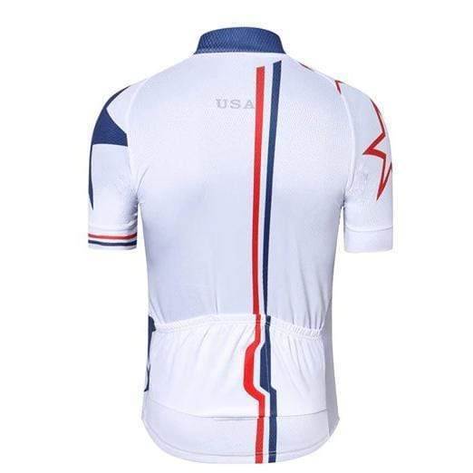 Montella Cycling Men's White USA Cycling Jersey