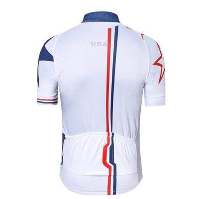 Montella Cycling Men's White USA Cycling Jersey