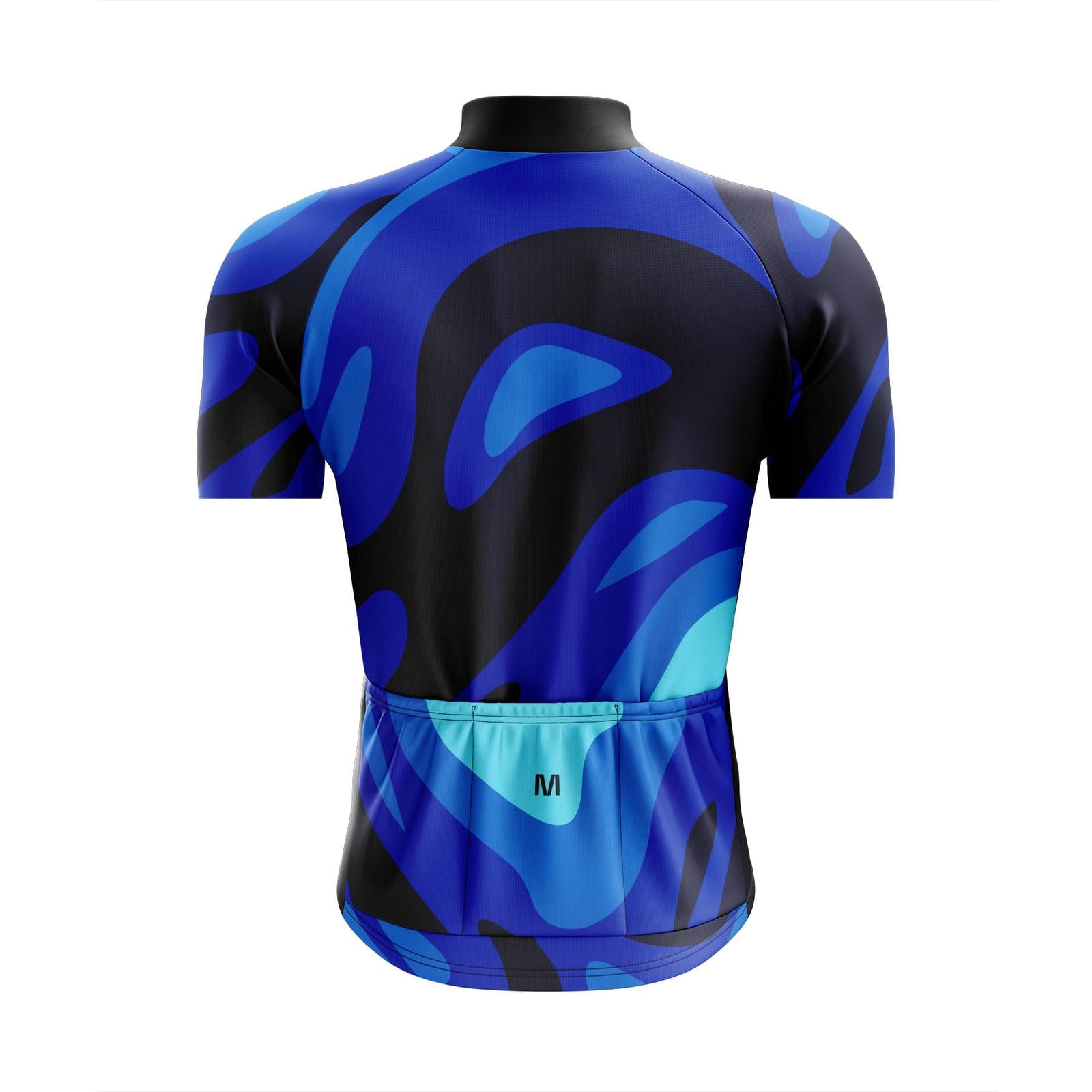 Montella Cycling Men SS Jersey Men's Blue Waves Cycling Jersey