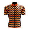 Montella Cycling Men SS Jersey Men's Orange Zig Zag Cycling Jersey