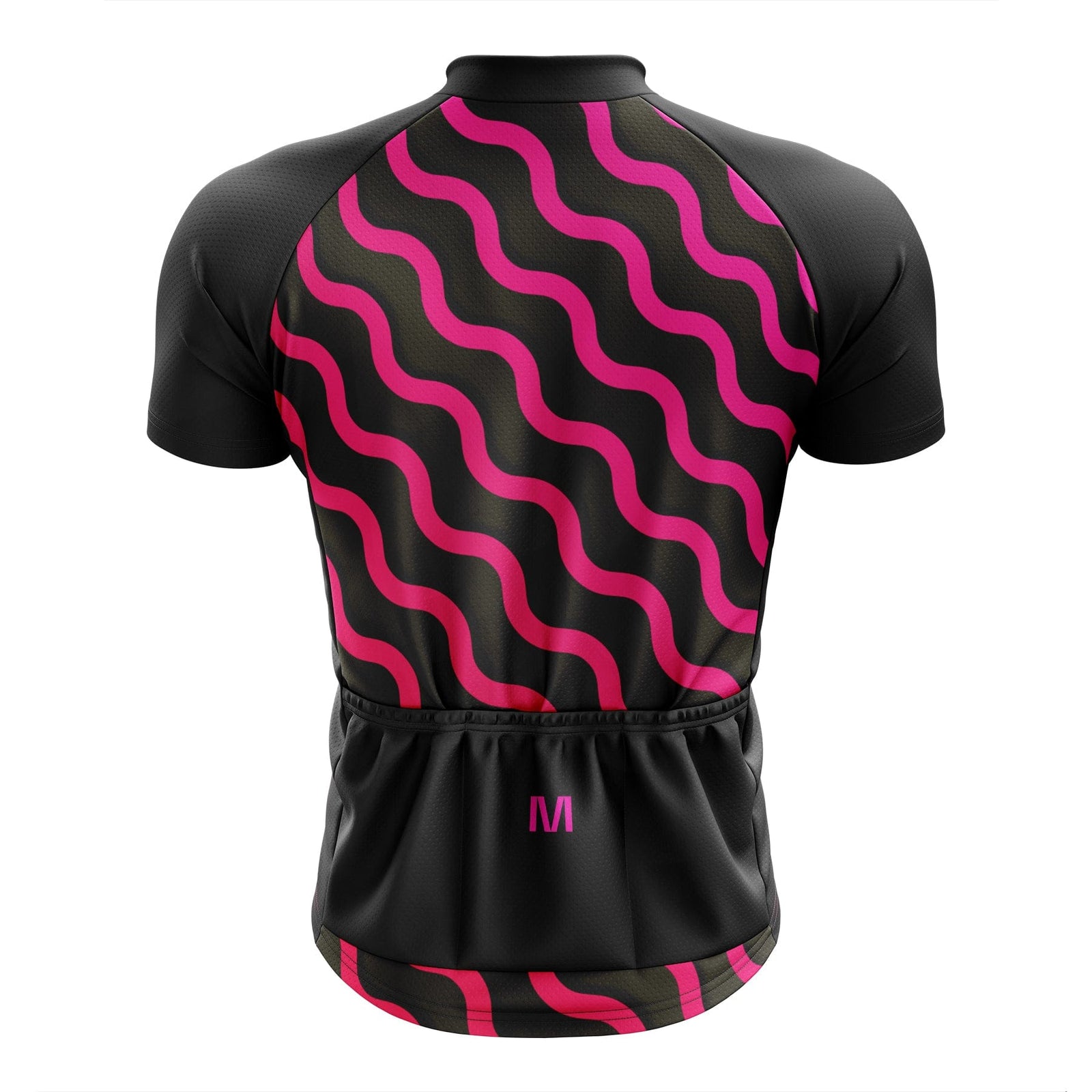 Montella Cycling Men SS Jersey Men's Pink Waves Cycling Jersey