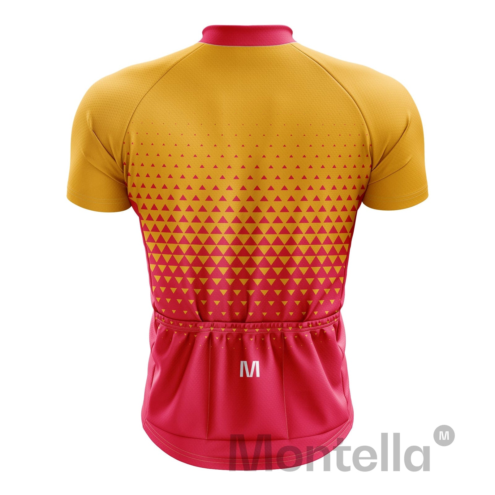 Montella Cycling Men SS Jersey Men's Yellow Gradient Cycling Jersey