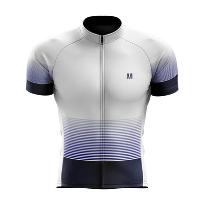 Montella Cycling Men SS Jersey White Blue Cycling Jersey