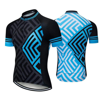 Montella Cycling S / Blue Men's Hi Viz Unique Cycling Jersey