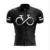 Montella Cycling S / Jersey Only Men's Black Cycling Forever Infinity Jersey or Bib Shorts