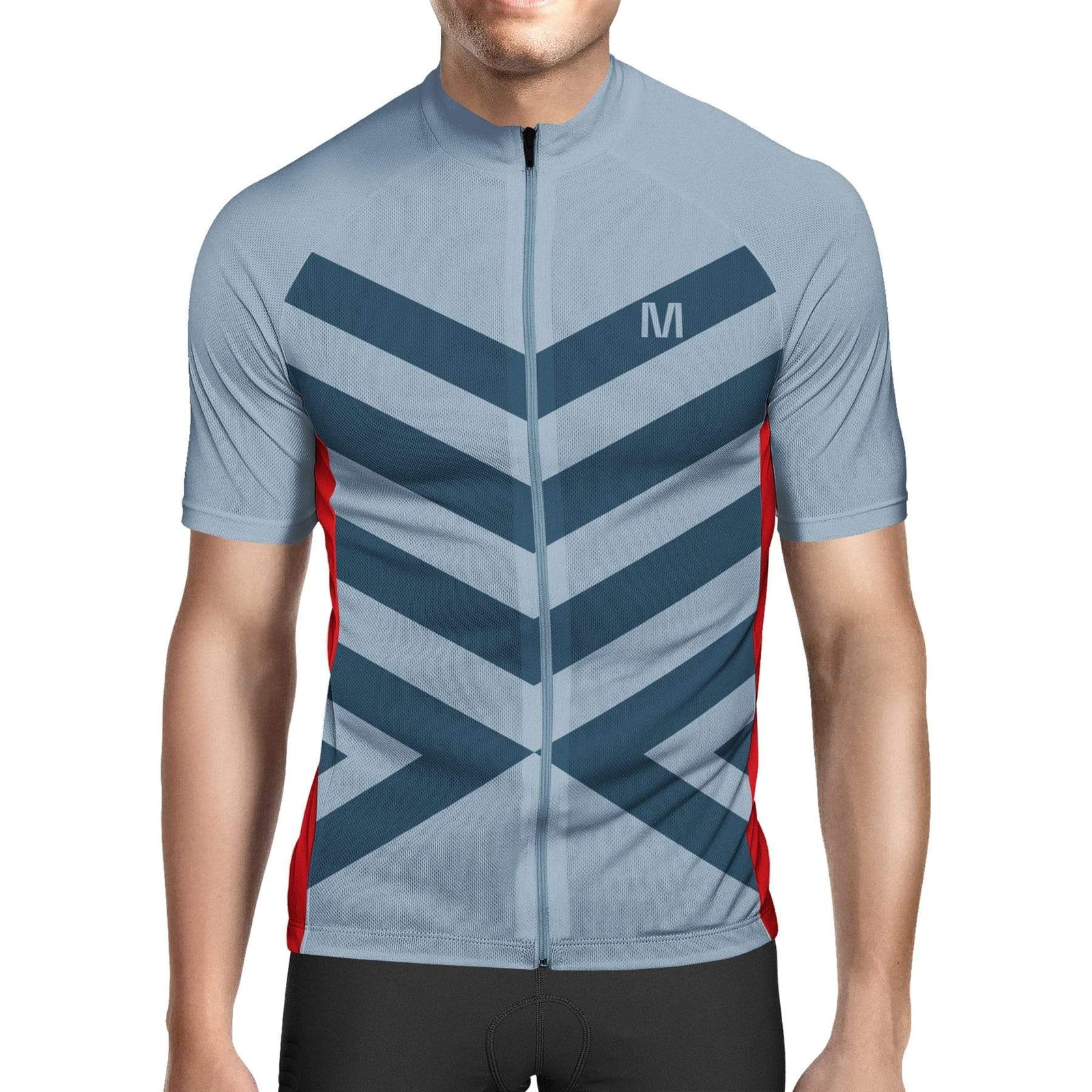 Montella Cycling S Men's Grey Red Cycling Jersey