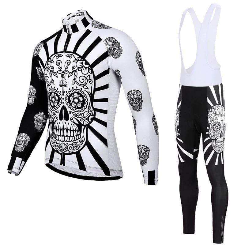 Montella Cycling Skull Long Sleeve Cycling Jersey or Bib Pants