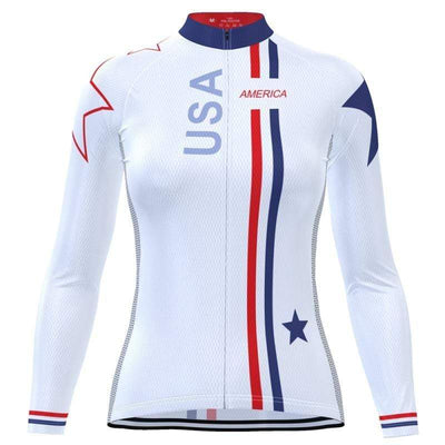 Montella Cycling Women's America Long Sleeve Cycling Jersey