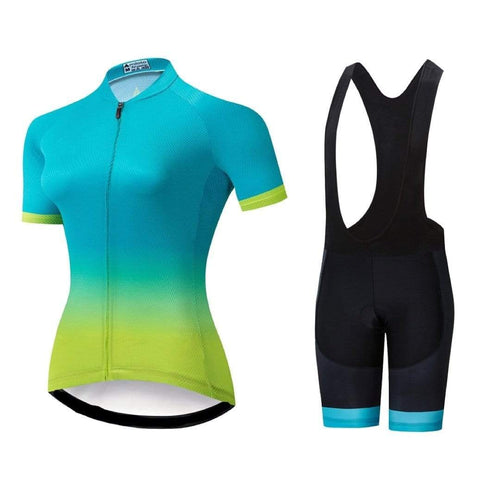 Montella Cycling Women's Blue Gradient Cycling Jersey or Shorts