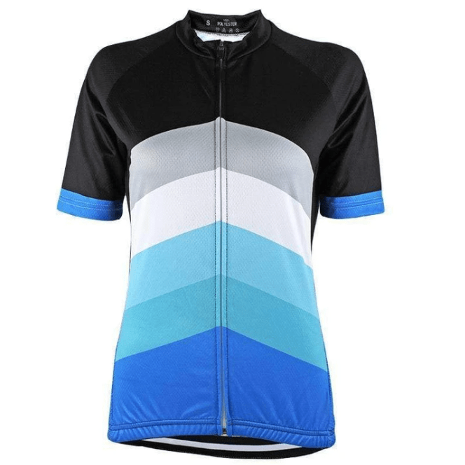 Montella Cycling Women's Blue Lines Cycling Jersey