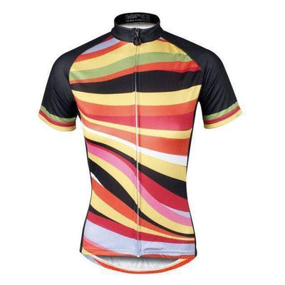 Montella Cycling Women's Colourful Wavy Cycling Jersey