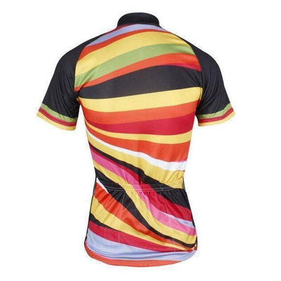 Montella Cycling Women's Colourful Wavy Cycling Jersey