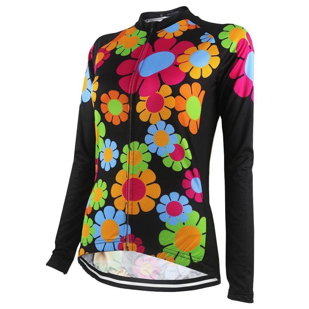 Montella Cycling Women's Flowers Thermal Cycling Jersey