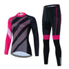 Montella Cycling Women's Pink Black Long Sleeve Cycling Jersey or Pants