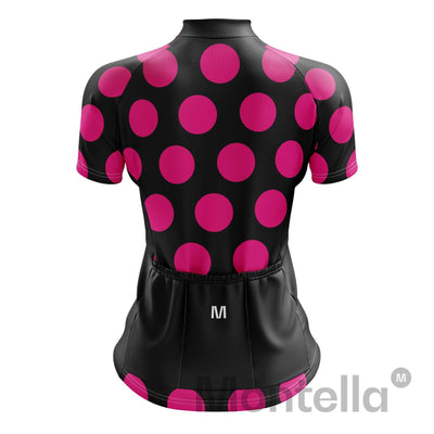 Montella Cycling Women's Pink Dots Cycling Jersey or Shorts