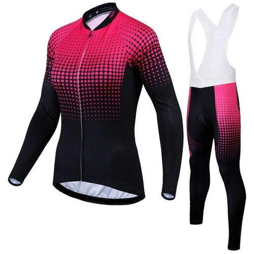 Montella Cycling Women's Pink Long Sleeve Cycling Jersey or Pants