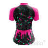 Montella Cycling Women's Pink Splash Cute Cycling Jersey