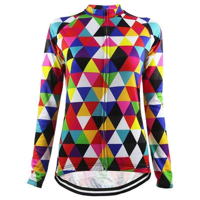 Montella Cycling Women's Triangles Long Sleeve Cycling Jersey