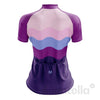 Montella Cycling Women's Wavy Purple Cycling Jersey