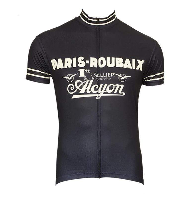 top-cycling-wear Cycling Jersey Retro Paris-Roubaix Alcyon Classic Cycling Jersey