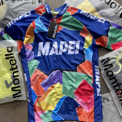 top-cycling-wear Cycling Kit Men's Retro Team Mapei Cycling Jersey and Bibs