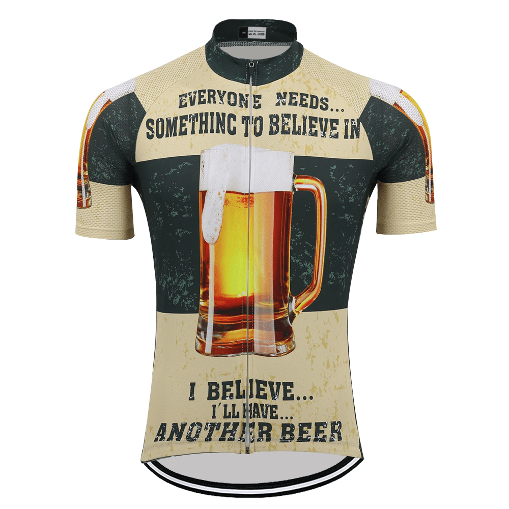 top-cycling-wear Men's Beer Funny Cycling Jersey