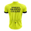 top-cycling-wear Men SS Jersey World's Okayest Cyclist Yellow Jersey