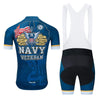 top-cycling-wear NAVY Veteran Men's Cycling Jersey or Bibs