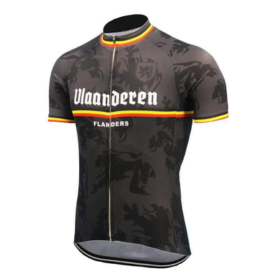 top-cycling-wear S / Black Vlaanderen Flanders Men's Cycling Jersey