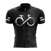 top-cycling-wear Short Sleeve Jersey XXS / Black Men's Cycling Forever Infinity Jersey