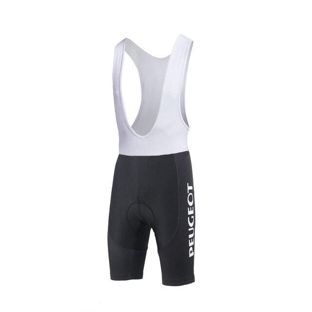 top-cycling-wear White Bib Shorts / XS Peugeot BP Michelin White Vintage Cycling Jersey Set
